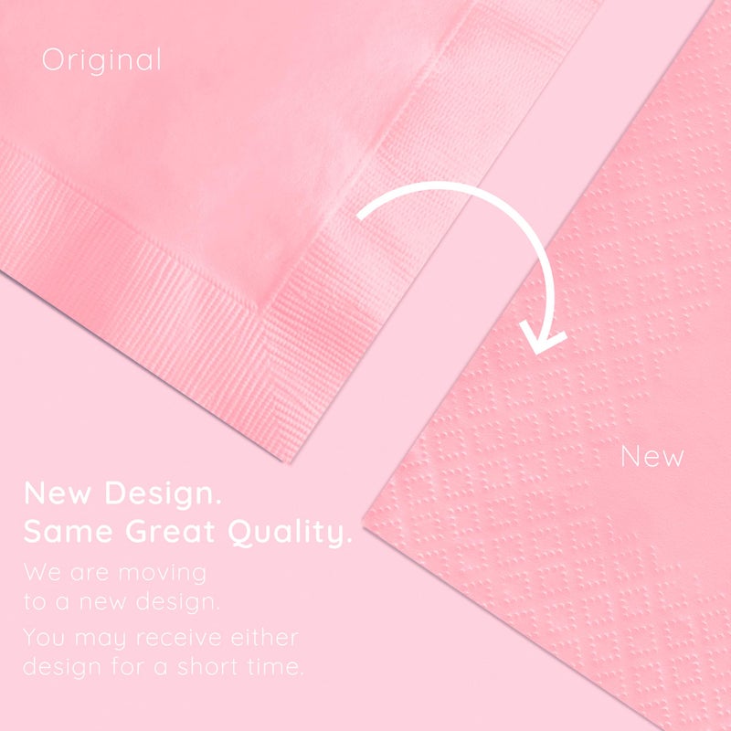 Creative Converting Party Tableware 2-Ply Beverage Napkin, Party Supplies, One Size, Classic Pink, 50 - Image 5